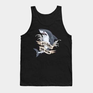 Bite People Hail Satan Shark Tank Top